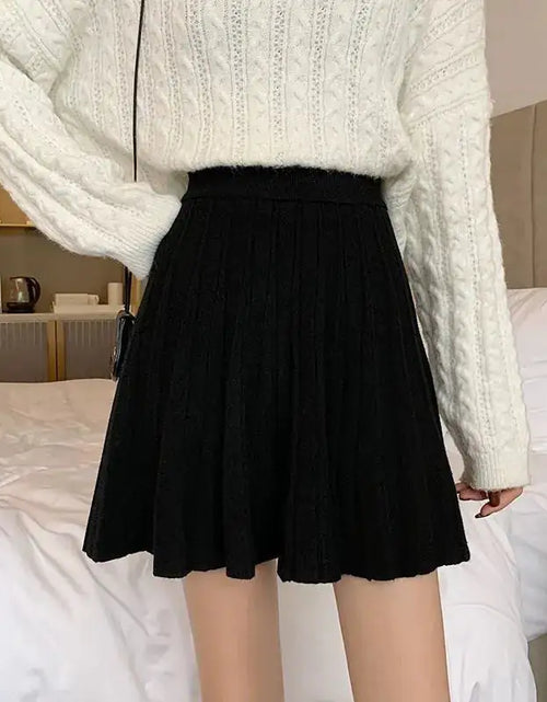 Load image into Gallery viewer, High Waist Knitted Mini Skirt for Women
