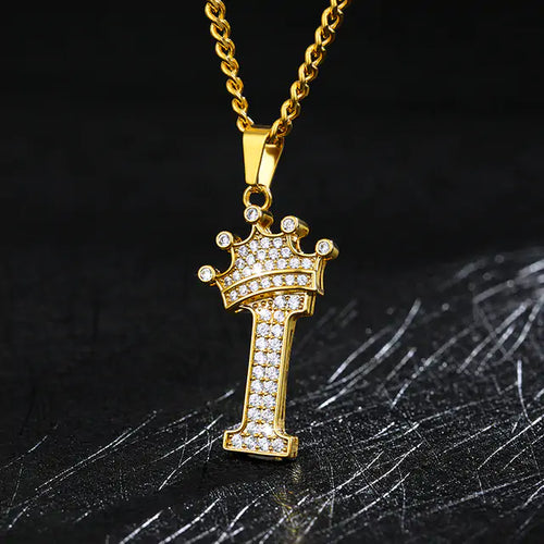 Load image into Gallery viewer, Zircon Alphabet Necklace
