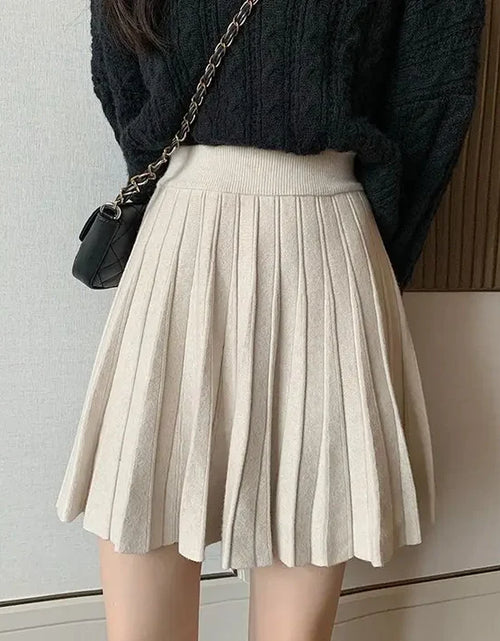 Load image into Gallery viewer, High Waist Knitted Mini Skirt for Women
