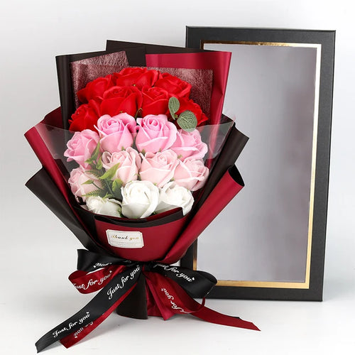 Load image into Gallery viewer, 18Pcs Rose Soap Bouquet
