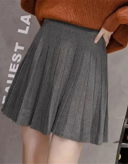 Load image into Gallery viewer, High Waist Knitted Mini Skirt for Women
