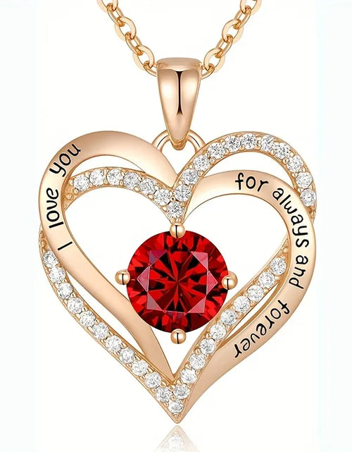 Load image into Gallery viewer, Necklace With Rose Flower Gift Box
