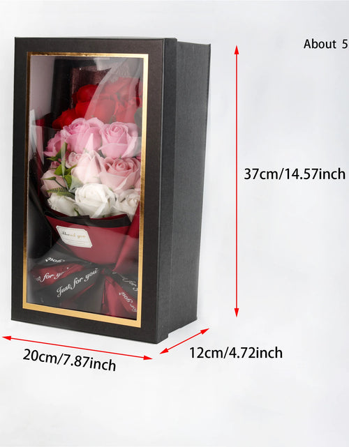 Load image into Gallery viewer, 18Pcs Rose Soap Bouquet
