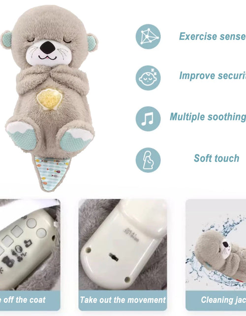 Load image into Gallery viewer, Breathing Otter Plush Toy
