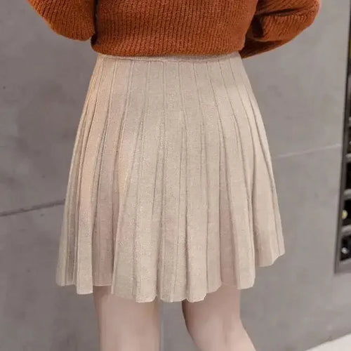 Load image into Gallery viewer, High Waist Knitted Mini Skirt for Women
